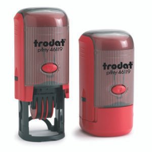 Trodat Printy dater 46119 Round Self-inking Rubber Stamp